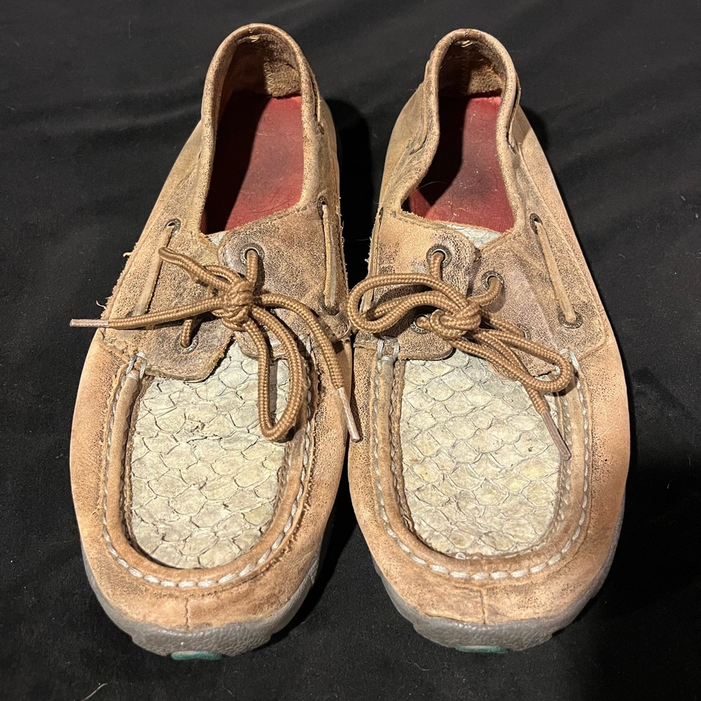 Scale Print Twisted X Moccasin